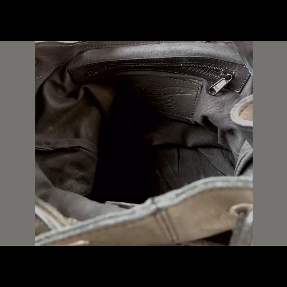 Freebird by Steven Black Leather Bag Backpack - Picture 7 of 7